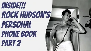 Rock Hudson Personal Phone Book Betty White! Brady Bunch!  Bewitched! Scott Michaels Dearly Departed