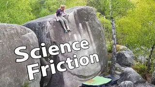 Science Friction - Platten-Testpiece in Fontainebleau