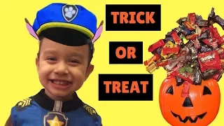 Kid Halloween Trick Or Treat |Trick or Treating For Toddlers Candy Haul | Halloween Videos For Kids