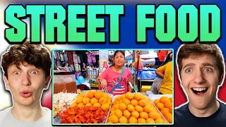 Americans React to Filipino Street Food Tour at Quiapo Market, Manila, Philippines!