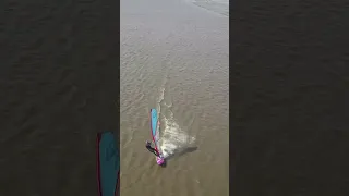 DRONE SHOTS from the RIVER ELBE I Freestyle Windsurfing #shots