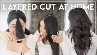 HOW I CUT MY OWN HAIR AT HOME (Easiest Long Layers) ✂️