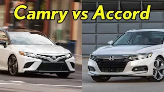 2018 Toyota Camry Vs 2018 Honda Accord   Excellent Two Car!!