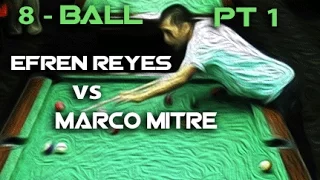 Efren Reyes 8 Ball vs Marco Mitre - PT 1