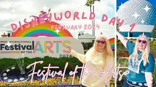 DISNEY WORLD DAY 1 - EPCOT | February 2024 Vlogs - Final day of Festival of the Arts