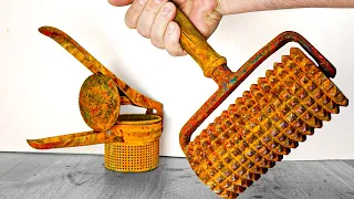 Rusty Meat Tenderizer Makeover Is A Sizzle-Worthy Comeback!
