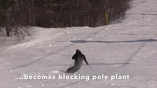 Pole plant in short turns
