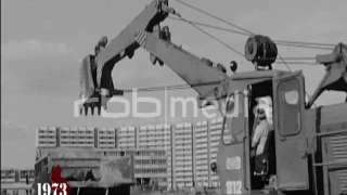 Laying the foundation stone of the Palace of the Republic, November 02, 1973