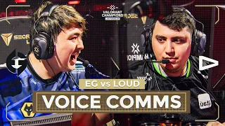 THE FLANK MASTERCLASS | Valorant Champions 2023 | EG vs LOUD VOICE COMMS