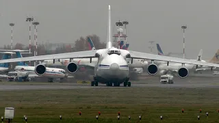 Heavy Giant An-124 takes off from half the runway! (Vnukovo 2020)
