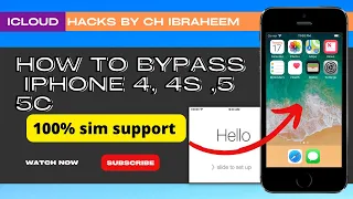 free iphone  4 ,4s ,5 ,5c icloud bypass | Ipad 4th ,5th ,mini | 2022