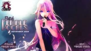 ►1 HOUR FEMALE VOCAL COMPILATION NOVEMBER 2013◄ ヽ( ≧ω≦)ﾉ