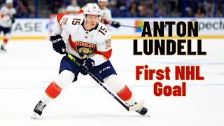 Anton Lundell #15 (Florida Panthers) first NHL goal Oct 19, 2021