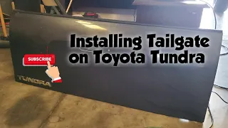 How to: Install a tailgate on a 2008 Toyota Tundra