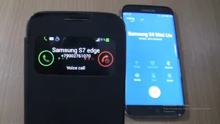 Over the Horizon Incoming call & Outgoing call at the Same Time Samsung Galaxy S7 edge+S4 mini Lte