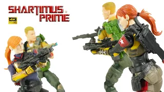 GI Joe Classified Duke & Scarlett Repaints Wave 1 Reissue Hasbro 4K Action Figure Comparison Review