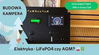 🚐⚡ ELEKTRYKA - LiFePO4, GEL czy AGM? - Dobór paneli, regulatora, przetwornicy