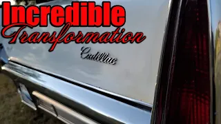 ABANDONED 1970 Cadillac DeVille - Spray Paint Repair and Buff! (Incredible Results)