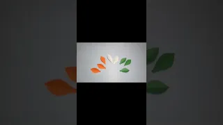 Tricolour Flower | 15th august decor ideas | Independence day  Craft #shorts #15thaugust