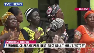 Residents Celebrate President-Elect Bola Tinubu's Victory