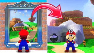 What Happens when Mario enters Super Mario 64 Paintings in Super Mario Odyssey?