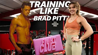 Training like BRAD PITT “Fight Club” Routine!! (5% body fat?)