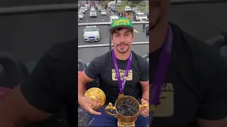 Etzebeth shows us how to drink from the Webb Ellis Cup #sports #rwc2023 #rugby #viralvideos