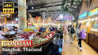 [BANGKOK] Incredible Thai Street Foods At SookSiam Dinning ICONSIAM | Thailand [4K HDR Walking Tour]