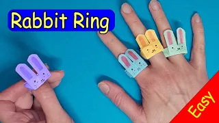 Origami RABBIT RING | How to make paper bunny ring | DIY | Fold tutorial