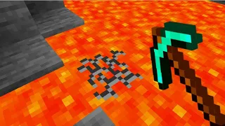 Minecraft pero puedo Picar la Lava!! 😱🫣