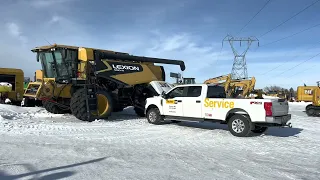 Осмотр перед покупкой 2009 LEXION 590R стартуем на морозе 🥶