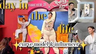 DAY IN THE LIFE OF A PLUS SIZE INFLUENCER & MODEL! (Photoshoot, FOREVER21 Event, + Content Tips)