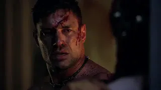 Crixus mata al bebé que Lucrecia lleva en el vientre