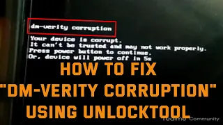 How to fix DM Verity Corruption on Realme 6i using UnlockTool