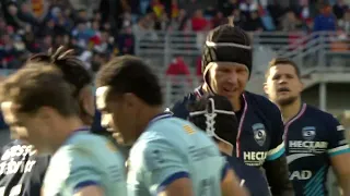 TOP 14 - Essai de Janse VAN RENSBURG 2 (MHR) - USA Perpignan - Montpellier HR - Saison 2021/2022