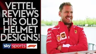 EXCLUSIVE! Sebastian Vettel reviews his old helmets and plays Backgammon!