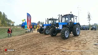 Экстремальные гонки на тракторах прошли в Беларуси.