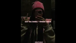 sydney renae - how you gonna [sped up]
