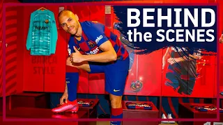 [BEHIND THE SCENES] Martin Braithwaite's first day as new Barça player