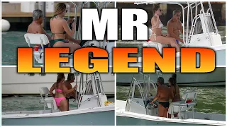 HE'S A LEGEND!! ( KING OF THE MIAMI RIVER )  | DRONEVIEWHD [ BOATS & GIRLS ]