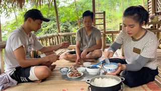 Build a bamboo goat barn - cook for guests