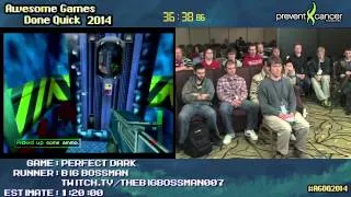 Perfect Dark :: SPEED RUN (0:58:34) (Perfect Agent) #AGDQ 2014 [N64]