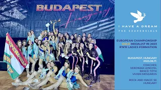 ROCK AND MAGIC SE, Hungary - The Szupergirls ladies formation - European Championship 2023