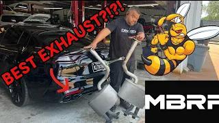 2018 KIA STINGER MBRP CATBACK INSTALL!!! **REVS + FLYBY**