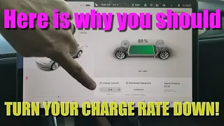 Here is why you should turn the charge rate down on your Tesla!
