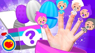 Finger Family 🖐️🥚 Surprise Eggs ♫ Playful Learning ♫ Plim Plim