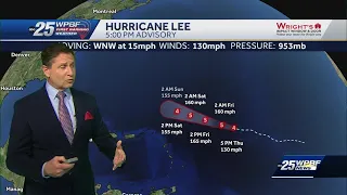 Hurricane Lee  strengthens into Category 4 storm