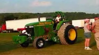Broome County Fair Tractor Pulls Pulling at Whitney Point NY