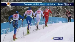 Charlotte Kalla - Beitostölen 2009 - stafett, 4x5 km (hela loppet)