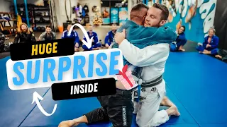 White Belt Promoted To Blue Belt In The Most Wholesome Way | BJJ Rolling Commentary